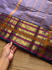 RF1305 Light lavender shade Varisaipet border Kanchi cotton saree