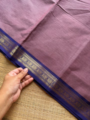 RF994 Light lavender shade ~ Small border Kanchi cotton saree