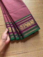 RF630 Mauve Pink Shade Kanchi cotton saree