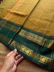 RF954 Green gram shade Kanchi cotton saree