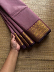 RF939 Dual tone light lavender shade Kanchi cotton saree