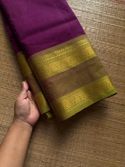 RF1422 Magenta pink Kanchi cotton saree