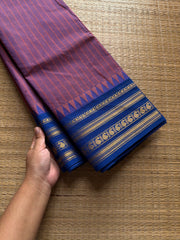 RF767 Dual tone muted purple shade Kanchi cotton saree